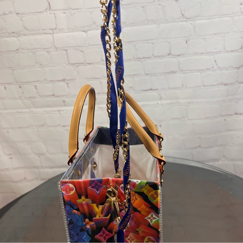 LOUIS VUITTON Shopping Gift Bag Limited Edition Prism wrapped in clear PVC - Picture 3 of 15